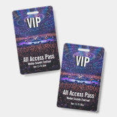 カスタムVIPオールアクセスパス コンサートバッチ バッジ (正面&裏面)