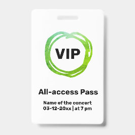 カスタムVIPオールアクセスパス コンサートパスバッジ バッジ