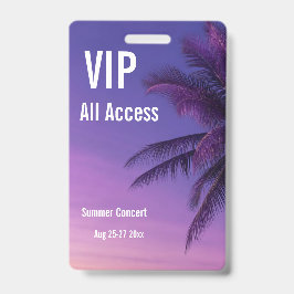 カスタムVIPオールアクセスフェスティバルパス コンサートバッチ バッジ