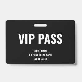 カスタムVIPゲストミニマリストeスポーツイベントイエロー バッジ