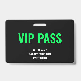 カスタムVIPゲストミニマリストeスポーツイベントグリーン バッジ