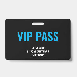 カスタムVIPゲストミニマリストeスポーツイベントブルー バッジ