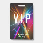 カスタムVIPコンサートイベント オールアクセスパス QRコード バッジ (正面)
