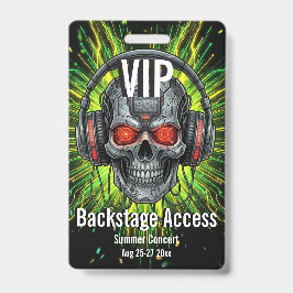 カスタムVIPバックステージアクセスパス コンサートバッチ バッジ