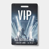 カスタムVIP会社ロゴQRコードコンサート バッジ (正面)