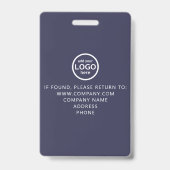 カスタムVIP All Accessイベントバーコードロゴブルー バッジ (裏面)