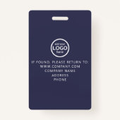 カスタムVIP All Accessイベントバーコードロゴブルー バッジ (裏面)