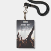カスタムVIP All Access Pass Concertイベント バッジ (裏面（ネックストラップ付）)