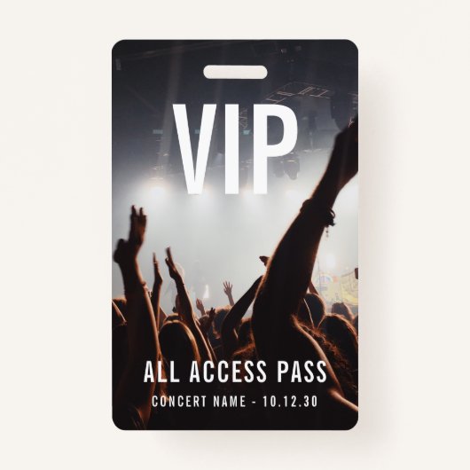 カスタムVIP All Access Pass Concertイベント バッジ (正面)