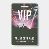 カスタムVIP All Access Pass Concertイベント バッジ (正面)