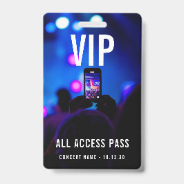 カスタムVIP All Access Pass Concertイベント バッジ