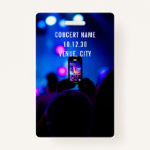 カスタムVIP All Access Pass Concertイベント バッジ (裏面)
