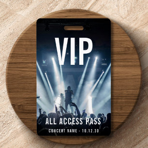 カスタムVIP All Access Pass Concertイベント バッジ