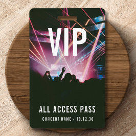 カスタムVIP All Access Pass Concertイベント バッジ