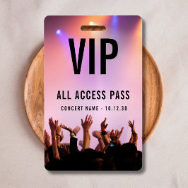 カスタムVIP All Access Pass Concertイベント バッジ