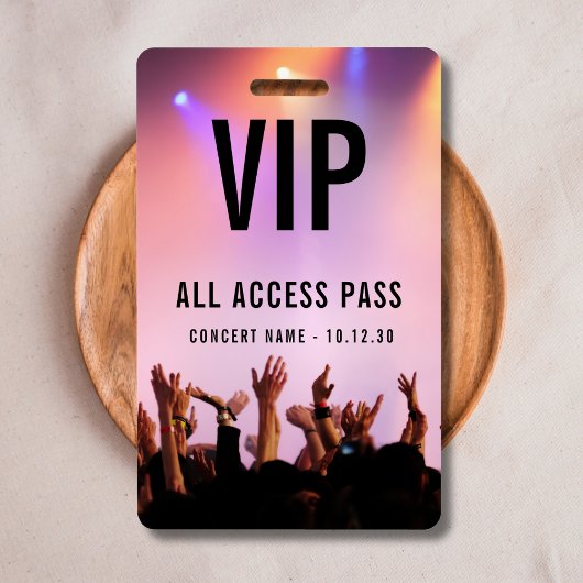 カスタムVIP All Access Pass Concertイベント バッジ