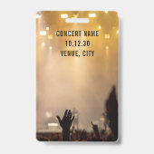 カスタムVIP All Access Pass Concertイベント バッジ (裏面)