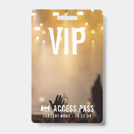 カスタムVIP All Access Pass Concertイベント バッジ