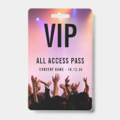 カスタムVIP All Access Pass Concertイベント バッジ (正面)
