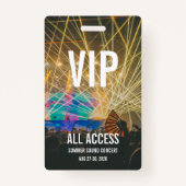 カスタムVIP All Access Pass Concertバッジ バッジ (裏面)