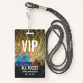カスタムVIP All Access Pass Concertバッジ バッジ (裏面ランヤード)