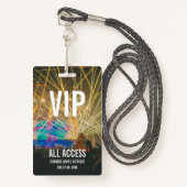 カスタムVIP All Access Pass Concertバッジ バッジ (正面ランヤード)