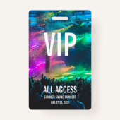 カスタムVIP All Access Pass Concertバッジ バッジ (裏面)