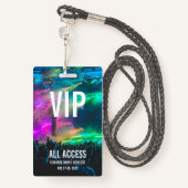 カスタムVIP All Access Pass Concertバッジ バッジ (裏面ランヤード)
