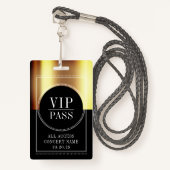 カスタムVIP All Access Pass Concertバッジ バッジ (正面ランヤード)