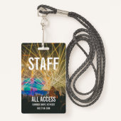 カスタムVIP All Access Pass Concertバッジ バッジ (正面ランヤード)