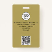 カスタムVIP All Access QRコードイベント金ゴールドバッジ バッジ (裏面)