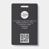 カスタムVIP All Access QRコード《写真》ぼけ味グリッター バッジ (裏面)