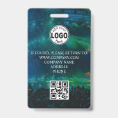 カスタムVIP QRコード イベント コンフェッティ バッジ (裏面)