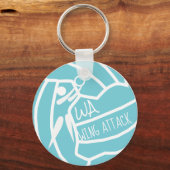 カスタムWAネットボールクリップアート キーホルダー (正面)