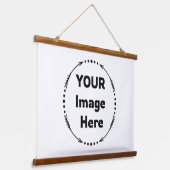 カスタムWall Decor：画像はこちら 吊り下げ型タペストリー (傾斜あり)