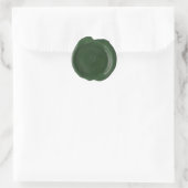 カスタムWAX SEAL - Lauren Logo - Flat Dk Green ラウンドシール (バッグ)