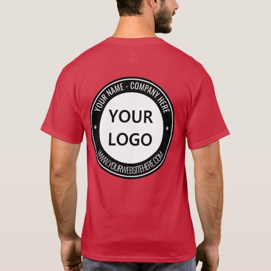 カスタムWebサイトTシャツ Tシャツ (裏面)