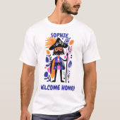 カスタムWelcome Home PirateグラフィックTシャツ Tシャツ (正面)