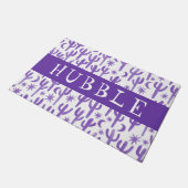 カスタムWELCOME NIGHT DESERT Saguaro Cactus ドアマット (アングル)