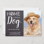 カスタムWeve Move New Address Dog Photo Pet Moving 案内状 (正面)