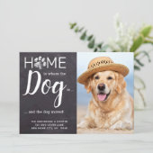 カスタムWeve Move New Address Dog Photo Pet Moving 案内状 (スタンド正面)