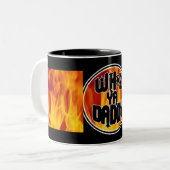 カスタムWHOZ YAのお父さんのマグ! ツートーンマグカップ (正面左)