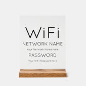 カスタムWi-Fi詳細アクリルサイン アクリルサイン (正面)