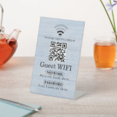 カスタムWi-Fi QRコードパスワード表示 台座サイン (インサイチュ)