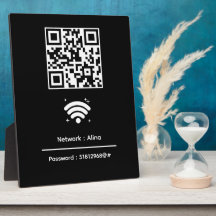 カスタムWi-Fi QRコード | ネットワークパスワード モダン