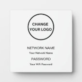 カスタムWiFiネットワークとパスワードの署名 フォトプラーク (正面)