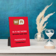 カスタムWiFiネットワークパスワード情報 赤色