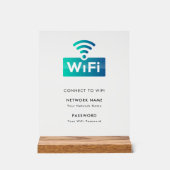 カスタムWiFiネットワーク接続ホワモダンイト アクリルサイン (正面)