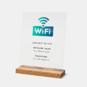 カスタムWiFiネットワーク接続ホワモダンイト アクリルサイン (傾斜)