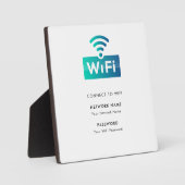 カスタムWiFiネットワーク接続ホワモダンイト フォトプラーク (正面)